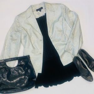 Gold Adrianna beaded blazer